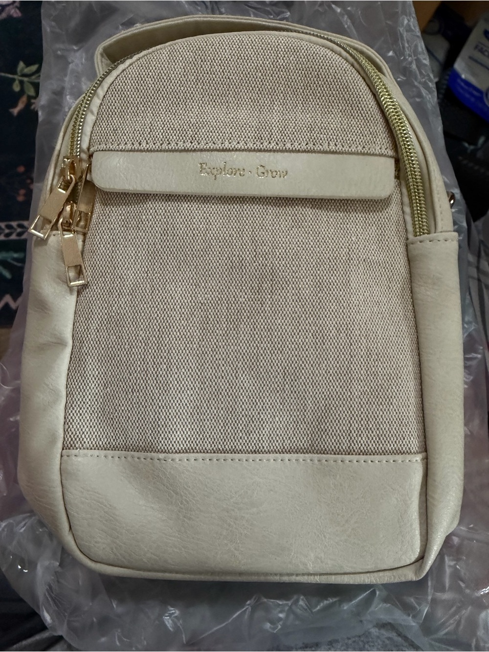 Cream Crossbody Bag for Women